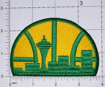 Seattle Supersonics Team Patch Hook & Iron-on Repro New B762 - Image 1 of 2