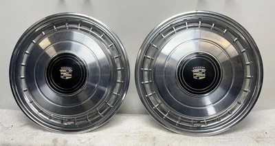 Par de tapacubos de 15" Cadillac Deville 1979 cubiertas de rueda ¡BONITO!! Foto 1 de 4
