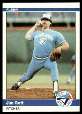 1984 Fleer Jim Gott Toronto Blue Jays #155 - Image 1 of 2