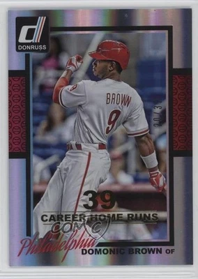 2014 Panini Donruss Gold Career Stat Line /39 Domonic Brown #153 - Image 1 of 2