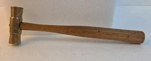 Vintage Messing Büchsenmacher Juwelier Hammer 8" Länge/Gesamtgewicht 122 Gramm (4,3 oz) - Bild 1 von 9