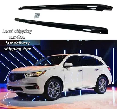 Black ABS Aluminum Roof Rail Rack Side Rail Bar Fits for Acura MDX 2014-2021 Foto 1 de 4