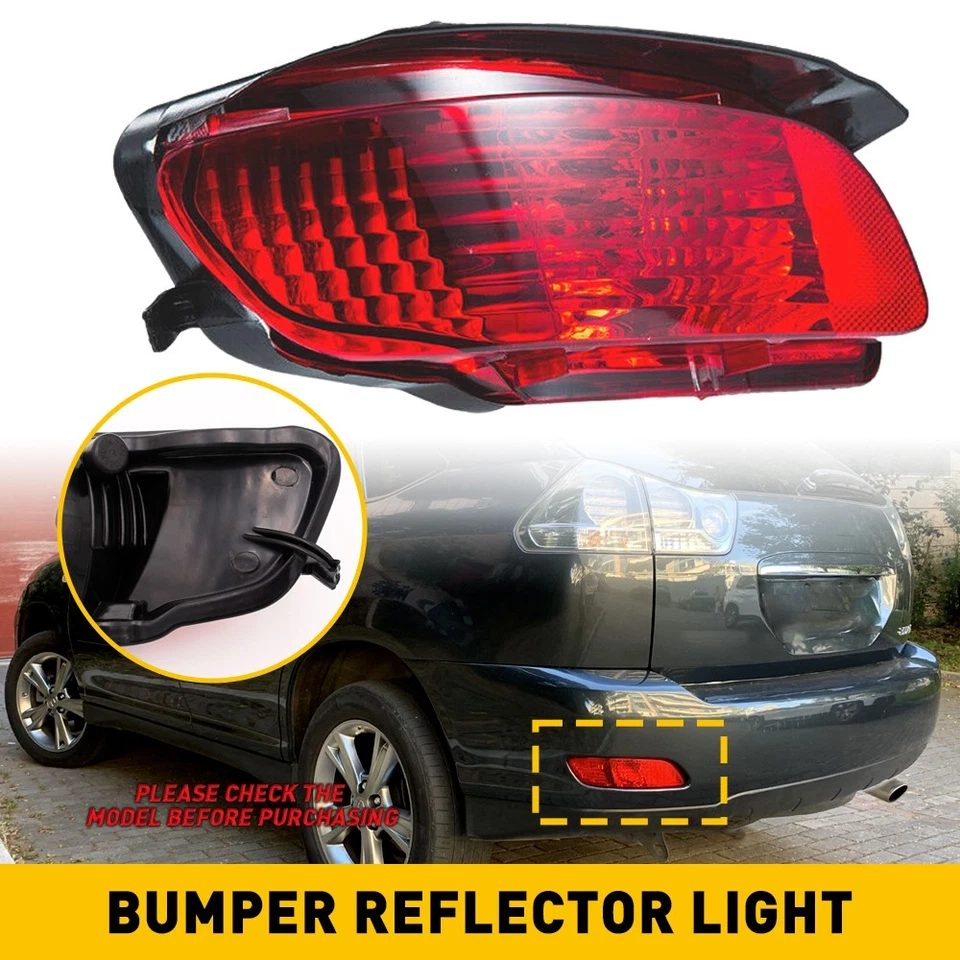 Left Rear bumper Reflector lamp Light For Lexus RX300 RX330 RX350 RX400 04-09 B - Image 1 of 4