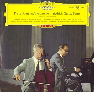 DGG SLPM-138082 Red Stereo BEETHOVEN Cello Sonatas, Variations FOURNIER GULDA EX - Picture 1 of 3