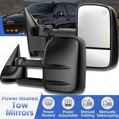 Espejos retrovisores eléctricos térmicos para Chevy Silverado GMC Sierra 1500 2500 3500 2003-2007 Foto 1 de 4