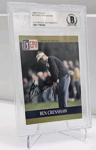 1990 Pro Set Golf #73 Ben Crenshaw Signed PGA Auto Beckett BAS; GRADED - Picture 1 of 9