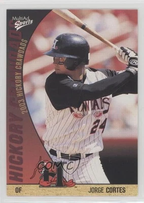 2003 MultiAd Sports Hickory Crawdads Update Jorge Cortes #12 - Image 1 of 2
