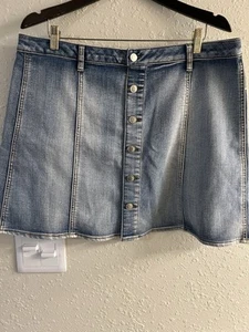 Neu Größe 16 Faded Glory Jeansrock #113 * 12 kostenloser Versand * - Bild 1 von 5