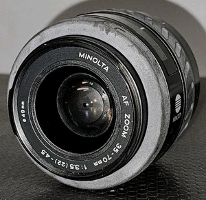 Minolta AF 35-70mm Standard Zoom Lens Black f3.5 (22)-4.5 for Maxxum SLR /DSLR - Picture 1 of 10