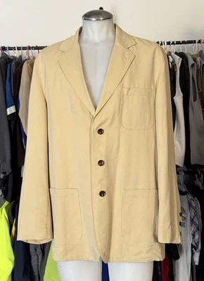 Tommy Bahama Blazer  Men Lg Beige Blazer Sport Coat Silk  $325 NWOT - Image 1 of 4