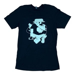 EI-LO Black Graphic T-shirt Unisex Size M - Picture 1 of 6