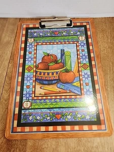 Teacher School Apple Theme  Clipboard 100 Years From Now - Picture 1 of 4