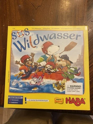HABA SOS Wildwasser Multilanguage, W/ English  New #4296 OOP Board Game 2011 - Image 1 of 4