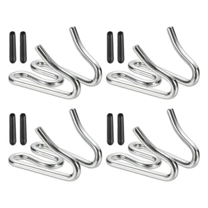 Collar de perro eslabones adicionales, collar de punta para perros 2,4 mm (plateado, juego de 4) - Imagen 1 de 7