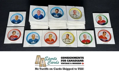 1962-63 SHIRRIFF HOCKEY COINS COMPLETE SET (60/60) HOWE HULL PLANTE / NICE SHAPE - Image 1 of 4