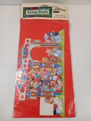 Rococo Bears Of Park Lane Series Swing Boats 3D Gift Card Vintage - Image 1 of 4