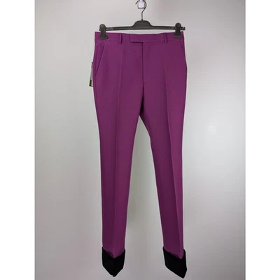 Pantalones formales Gucci en púrpura brillante nuevos con etiquetas 48 Foto 1 de 4