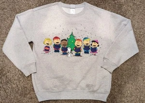 Sudadera de Navidad Peanuts para mujer gris medio Charlie marrón iluminado Snoopy - Imagen 1 de 2