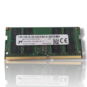 Micron 16GB DDR4-2666 Sodimm RAM MTA16ATF2G64HZ-2G6E1 PC4 2Rx8 Notebook #1487 - Photo 1/1