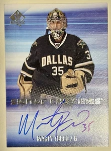 15-16 SP Auténtico Marty Turco Auto Sign Of The Times Dallas Stars 2015 - Imagen 1 de 2