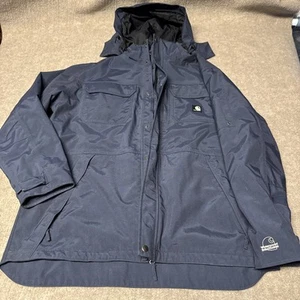 Parka Carhartt C76 Azul Piedra 3 en Uno Grande Impermeable Transpirable - Imagen 1 de 6