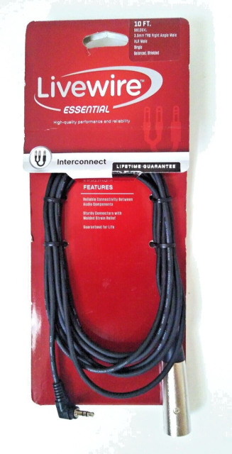 Livewire Advantage EXM25 EXM Series Microphone Cable 25 ft Neutrik XLR  connector