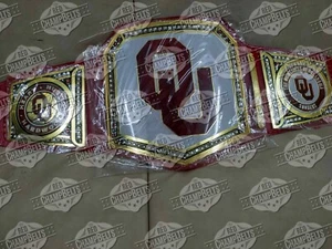 Oklahoma Sooners NFL Championship Belt Adult Size - Picture 1 of 5