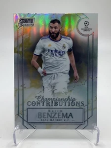 TOPPS CHAMPIONS LIGA ESTADIO CLUB CROMO 2022 KARIM BENZEMA REAL MADRID - Imagen 1 de 2