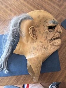 Mario Chiodo Studios Inc 2006 Rubber Halloween Mask Old Man Grey Hair Prop - Picture 1 of 7