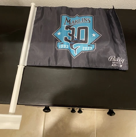 Florida Miami Marlins Car Flag Decal 30th Anniversary BRAND NEW 2023 Cover