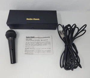 Vintage Radio Shack 33-3004 Unidirectional Dynamic Microphone With Case - Picture 1 of 11