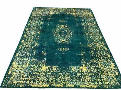 Moderner Teppich Reine Wolle Moderne Farbe Und Design 260x170 Grün - Bild 1 von 4