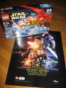 LEGO STAR WARS 2016 ADVENT CALENDAR # 75146  282 pcs BONUS Force Awakens POSTER - Picture 1 of 1