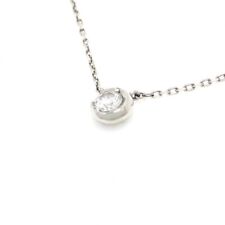 Auth STAR JEWELRY Pt950 Diamond Necklace