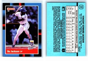 Donruss #220 1988, Bo Jackson, Kansas City Royals - Imagen 1 de 1