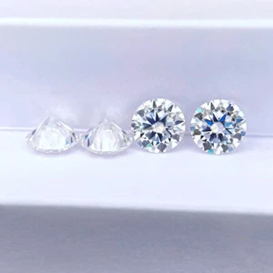 Lab Created D Color Round Cut Moissanite Loose Gemstone with GRA Certificate - Picture 1 of 16