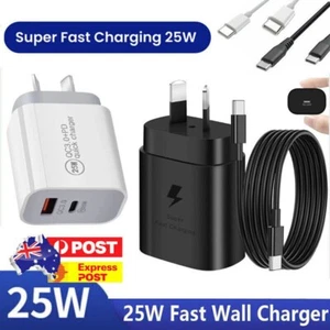 Genuine Samsung 25W Super FAST Wall Charger for Galaxy S21/S22/S23/S24+ Z FOLD 5 - Picture 1 of 18