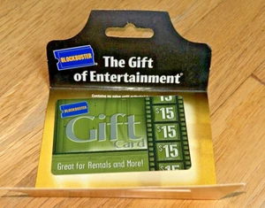 Tarjeta de regalo Blockbuster 2003 vintage (sin valor) coleccionable #19 con percha original - Imagen 1 de 4