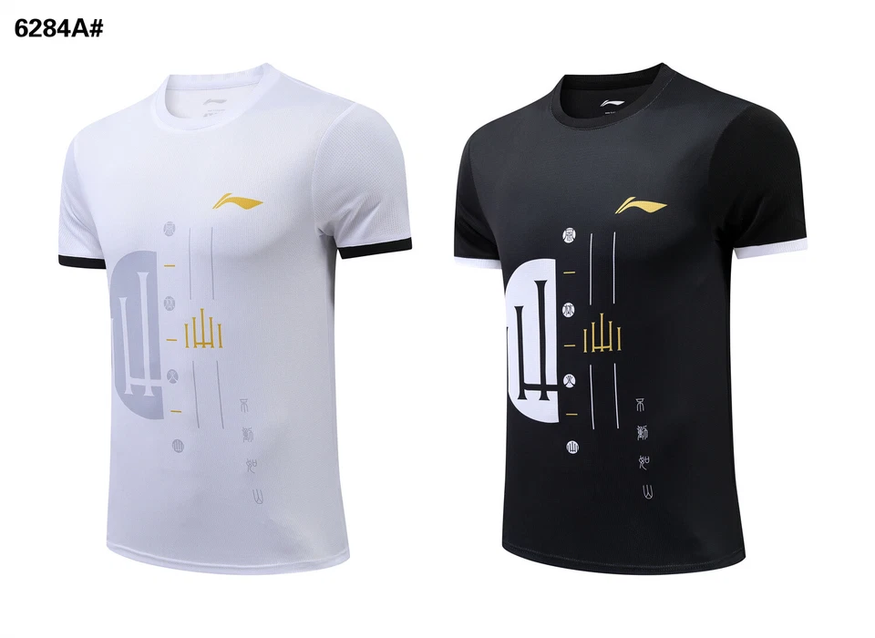 Adult Kid Li-Ning Sports Short Sleeve Tops Tennis Clothes Badminton Wear T-SHIRT - Image 1 of 4