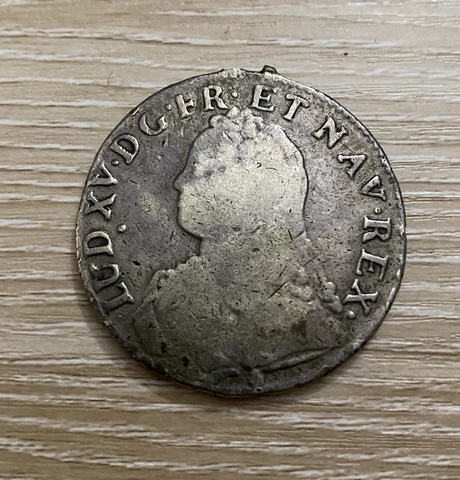 1739, France King Louise XV Silver Coin Cover