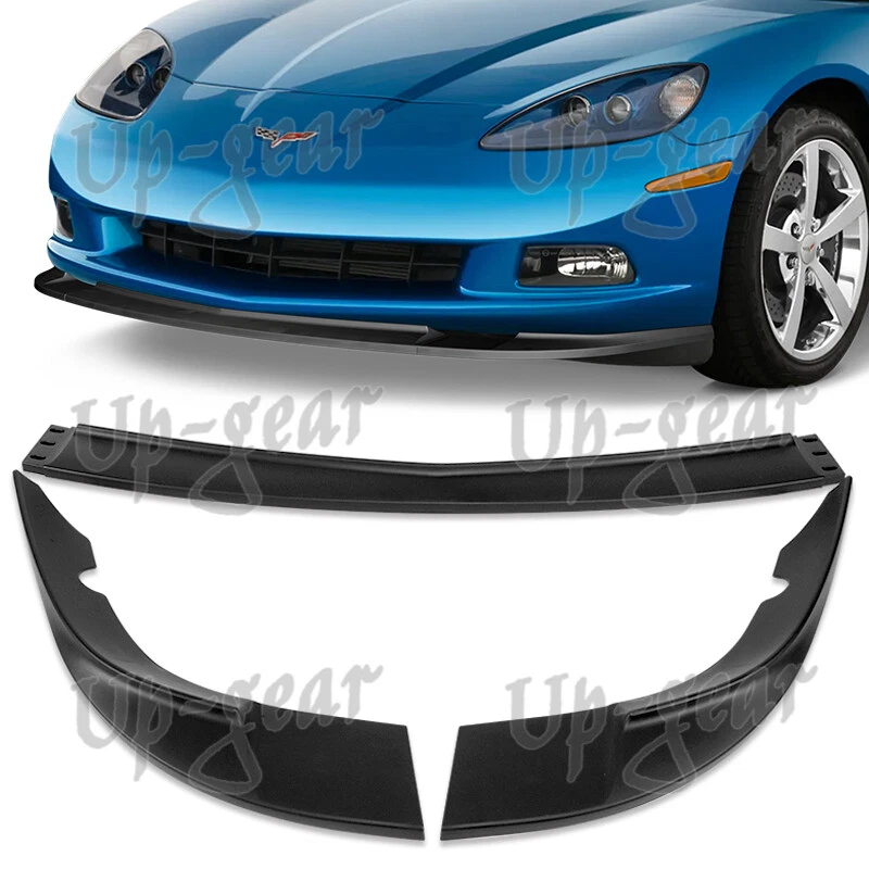 Parachoques delantero negro para Chevy Corvette C6 2005-2013 base estilo ZR1 alerón labio Foto 1 de 4