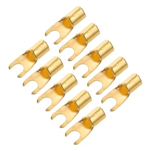 10 Stck. Audio Klemmenblock Elektrischer Draht Verbinder Kit Messing Gabel Klemmen - Bild 1 von 12