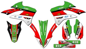 2022-2023 KX 85 RICOCHET Green Senge Graphics Kit Compatible with Kawasaki - Picture 1 of 10