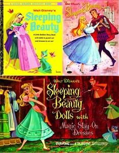 VINTAGE REPRINT - 1957 1958 1959 - SLEEPING BEAUTY PAPER DOLL SUPER SET - Picture 1 of 12