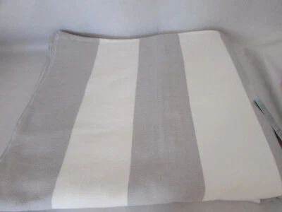 Kassatex Striped Cabana Kassa Beach Or Bath Towel 40" x70" Charcoal & White Soft - Image 1 of 4