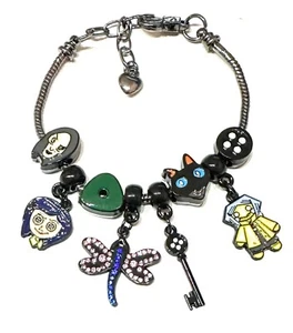 Coraline Bracciale Snake Metallo Nichel Free Other Mother Gatto Bottoni Chiave - Picture 1 of 3