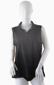 RLX Ralph Lauren Damen ärmelloses Golf Polo Top L schwarz Neu mit Etikett - Bild 1 von 14