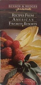Benson & Hedges Recipes From America's Favorite Resorts Hardcover Book (1985) - Picture 1 of 5
