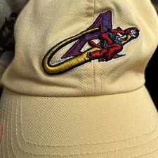 Akron Aeros Strapback Cap Vintage 1990s Dad Hat MiLB Indians Rubber Ducks Ohio