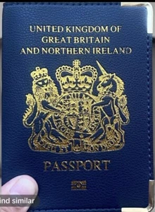 Nuevo Estuche para Pasaporte PU Británico Bolsa para Pasaporte Clip Protector Soporte para Pasaporte Cubierta - Imagen 1 de 2
